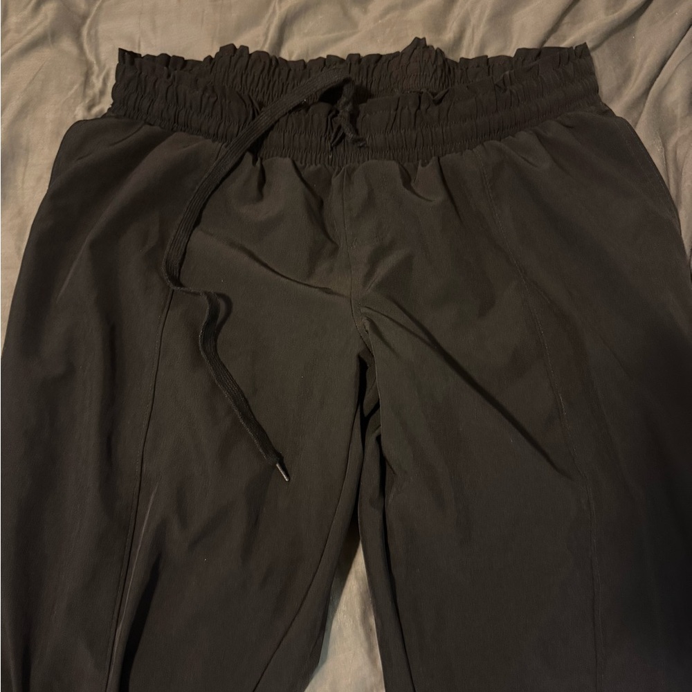 Time and Tru Black Maternity Joggers with Soft Cotton Blend